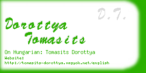 dorottya tomasits business card